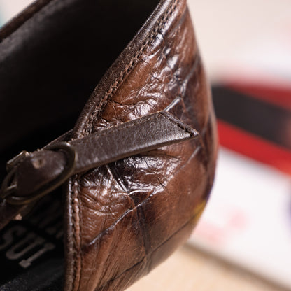 Archival Anna Sui Mainline Croc-Embossed Leather T-Strap Pumps – c. 1990s Made in Japan / Size EU 37.5 - 38