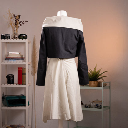 Archival Vivienne Westwood Red Label "Yin Yang" Asymmetric Wool Skirt Suit Set - NOS / Size S (IT 42)