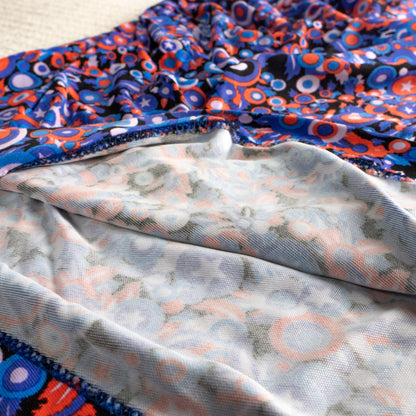 Vintage VERSUS VERSACE 90s Ruched Dress | Psychedelic Pop Art Star Print | Swinger Era | Y2K Kid | Archival Designer Dress | IT 40 (S/meter)