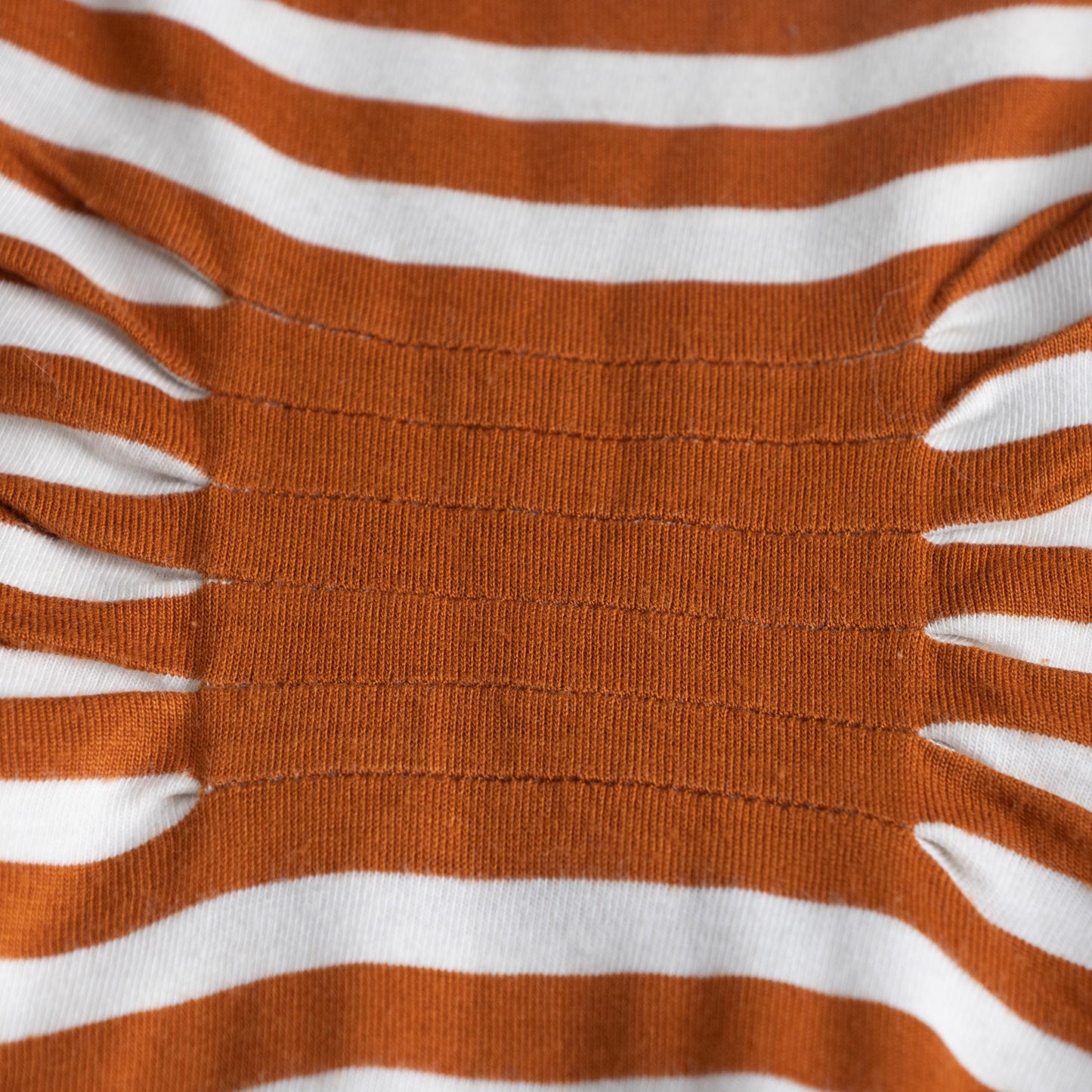 Jean Paul Gaultier Vintage Dress Marinière Striped Optical Illusion Trompe l'oeil Ruched Bust 90s Archival Collection 0007 Op Art Size M