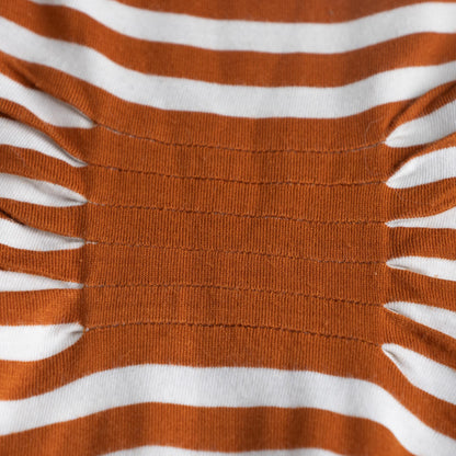 Jean Paul Gaultier Vintage Dress Marinière Striped Optical Illusion Trompe l'oeil Ruched Bust 90s Archival Collection 0007 Op Art Size M