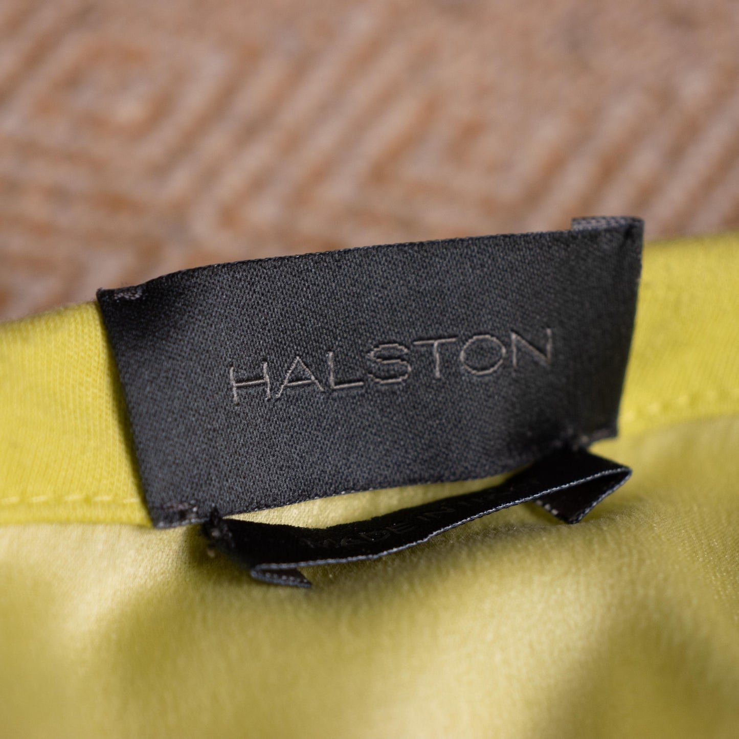 Archival HALSTON Mainline Asymmetric 'Cold Shoulder' Dress | Rare 2000s Bradley Bayou Era | Made in Italy | Acid Lime Silk-Lined Mini XS S