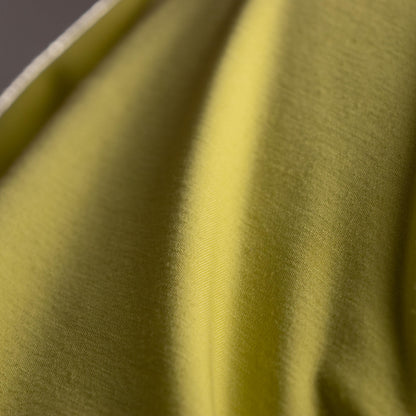 Archival HALSTON Mainline Asymmetric 'Cold Shoulder' Dress | Rare 2000s Bradley Bayou Era | Made in Italy | Acid Lime Silk-Lined Mini XS S