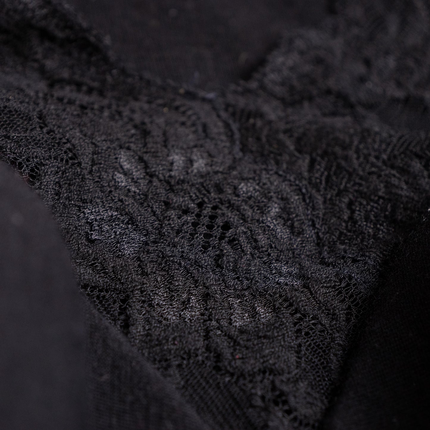 Archival La Perla Tricot Wool Lace Bodysuit 90s NOS Museum Quality Long Sleeve Italian Lingerie Top Size M IT 3