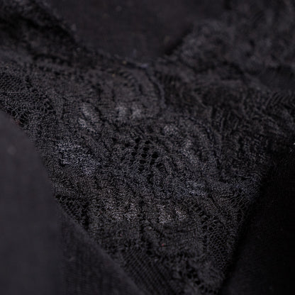 Archival La Perla Tricot Wool Lace Bodysuit 90s NOS Museum Quality Long Sleeve Italian Lingerie Top Size M IT 3