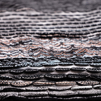 Archival Missoni Orange Label 3D Scalloped Knit Dress Pre-Fall Angela Missoni 90s Homage Textile Sculpture Size S M
